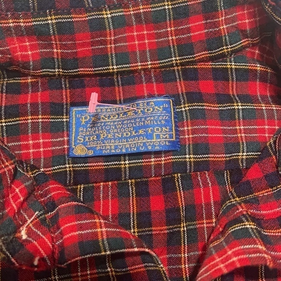 Pendleton Authentic Christie Tartan long sleeve button down shirt size M/Winter - Picture 4 of 6